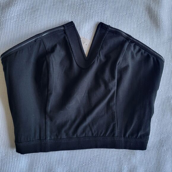 ANTHROPOLOGIE MAEVE NWT Black Notched Corset Top Size M No Slip Structured - Picture 3 of 9